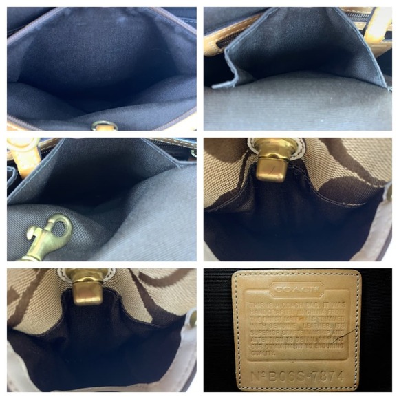 Coach Coach Signature Embossed Canvas Tote Bag 7874 Canvas Tote Bag 7874 - Picture 4 of 9